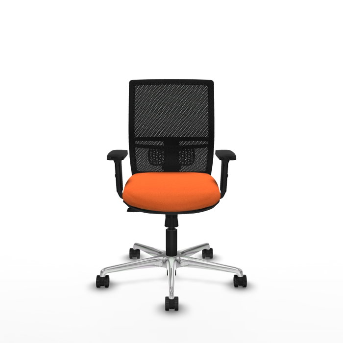 PIQUERAS Y CRESPO Silla de oficina Yunquera Naranja y Negro