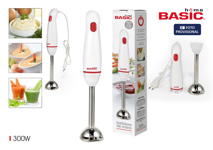 Inde Batidora De Mano Brazo Acero Inoxidable 300W Basic Home (9 Unidades) Inde Batidora De Mano Brazo Acero Inoxidable 300W Basic Home (9 Unidades)