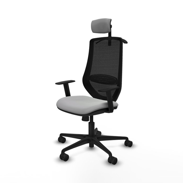 PIQUERAS Y CRESPO Silla de oficina Mardos con mecanismo Sincro, Gris claro y Negro PIQUERAS Y CRESPO Silla de oficina Mardos con mecanismo Sincro, Gris claro y Negro