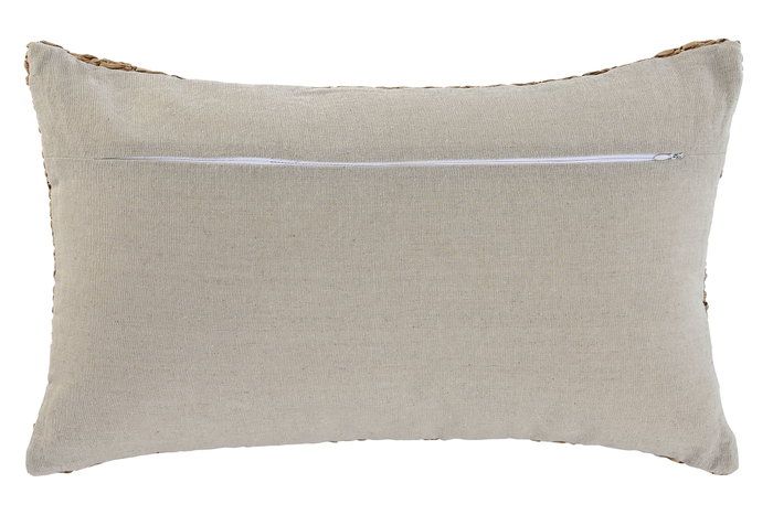DKD Home Decor Cojín de Poliéster y Lino Natural 50x8x30 cm