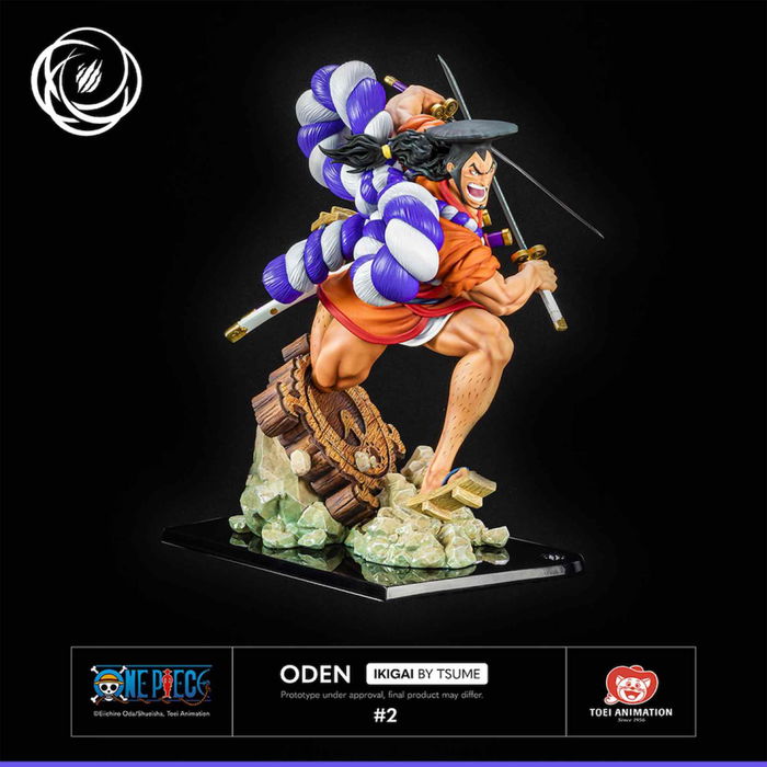 Tsume Art Figura One Piece Ikigai Kozuki Oden Estatua Resina Escala 1/6 44.5x36x22.5cm