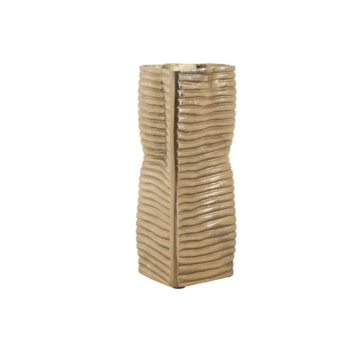 DKD Home Decor Jarrón de Aluminio Abstracto Dorado DKD Home Decor Jarrón de Aluminio Abstracto Dorado