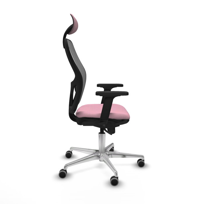 PIQUERAS Y CRESPO Silla de oficina Jorquera Rosa y Gris