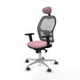 PIQUERAS Y CRESPO Silla de oficina Jorquera Rosa y Gris