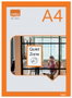 Nobo Marco Magnético Autoadhesivo A4 Naranja Pack de 2