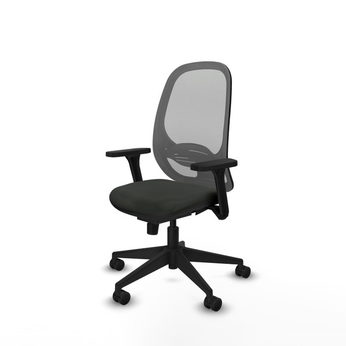 PIQUERAS Y CRESPO Silla de oficina Cilanco con Mecanismo Sincro, Malla Gris y Tela Negra PIQUERAS Y CRESPO Silla de oficina Cilanco con Mecanismo Sincro, Malla Gris y Tela Negra
