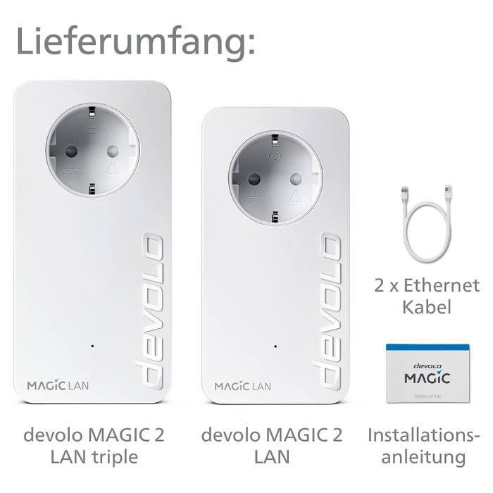 Devolo Magic 2 LAN triple Starter Kit 2400 Mbit/s