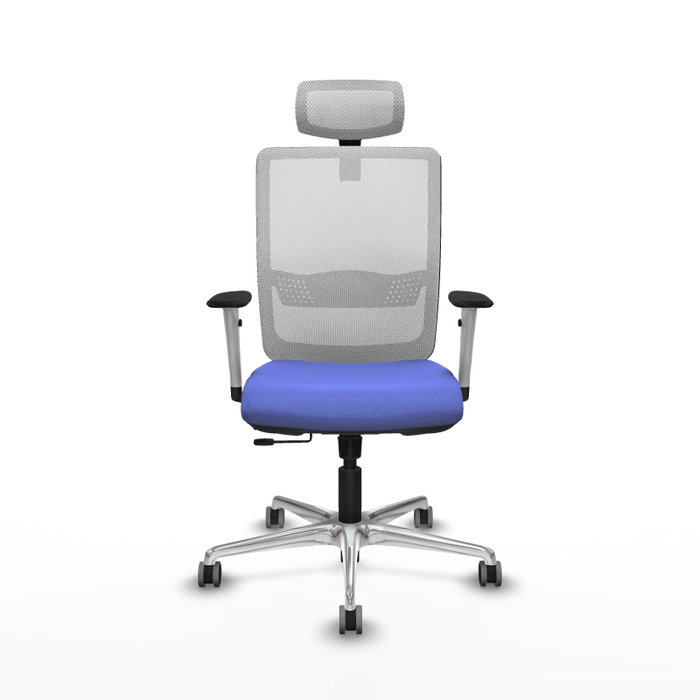 PIQUERAS Y CRESPO Silla de oficina Haches con mecanismo Sincro/Traslack Azul claro y Blanco PIQUERAS Y CRESPO Silla de oficina Haches con mecanismo Sincro/Traslack Azul claro y Blanco