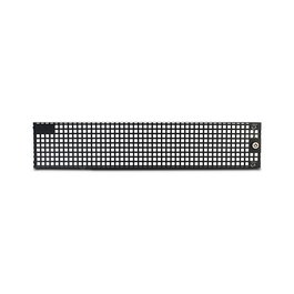 Inter-Tech IPC Frontgitter 2U negro con cerradura