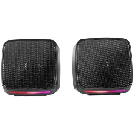 Altavoces bluetooth ms-pro negro mars gaming iluminaciÓn rgb flow dinÁmica/ 10w/ control de volumen/ conexiÓn jack 3.5mm