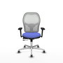 PIQUERAS Y CRESPO Silla de oficina Jorquera Azul claro y Blanco