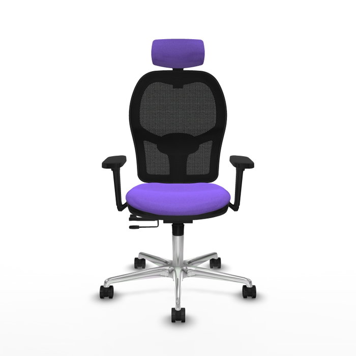 PIQUERAS Y CRESPO Silla de oficina Jorquera con mecanismo Sincro/Traslack, Lila y Negro PIQUERAS Y CRESPO Silla de oficina Jorquera con mecanismo Sincro/Traslack, Lila y Negro
