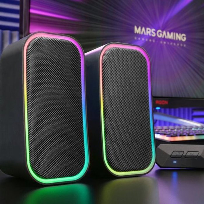 Mars Gaming MS-OM Altavoces 20W Bluetooth RGB Negro
