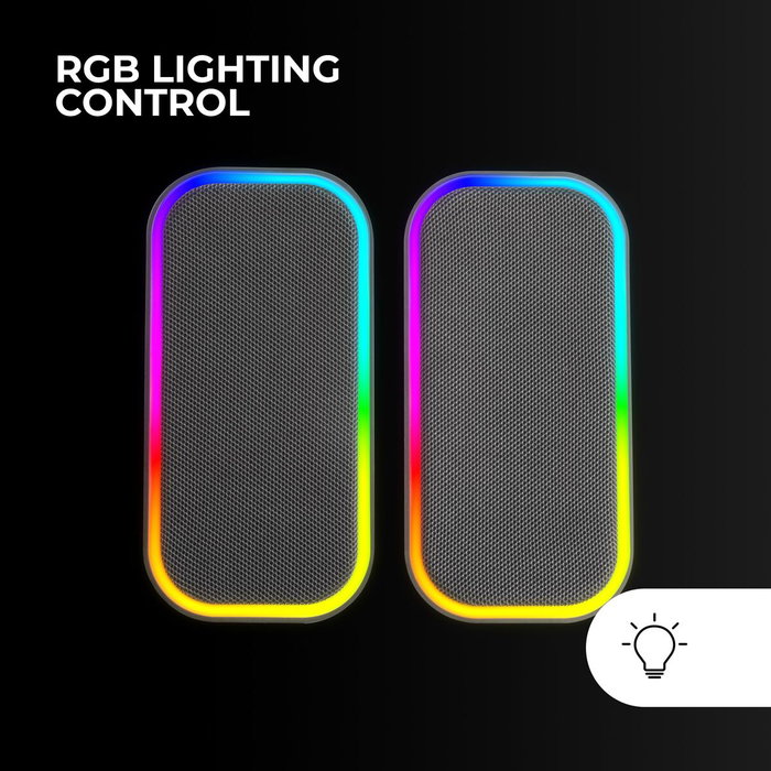 Mars Gaming MS-OM Altavoces 20W Bluetooth RGB Negro