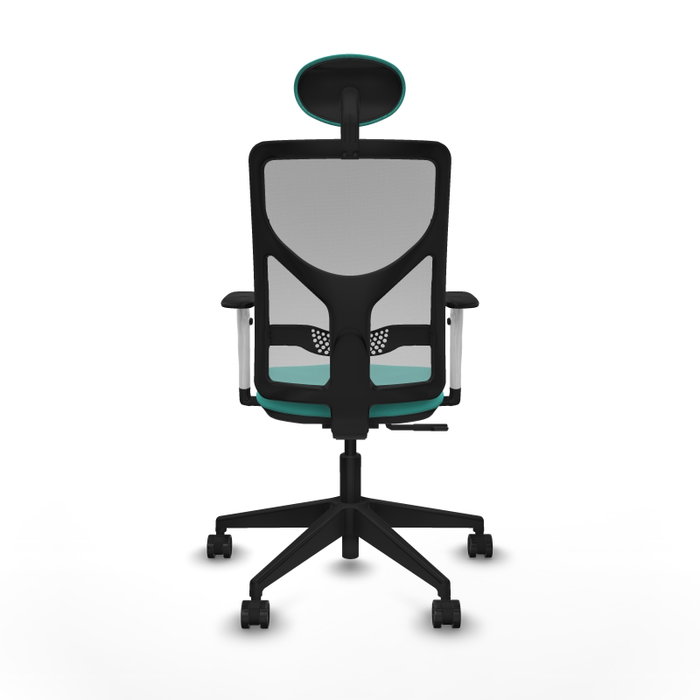 PIQUERAS Y CRESPO Silla de oficina Motilla con mecanismo Sincro, Turquesa y Gris PIQUERAS Y CRESPO Silla de oficina Motilla con mecanismo Sincro, Turquesa y Gris