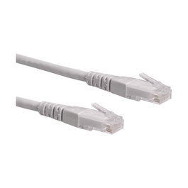 ROLINE Cable de Red 21.15.0930, Patch Cord Cat6 Clase E UTP Gris 0.5m, Conectores RJ-45 Macho