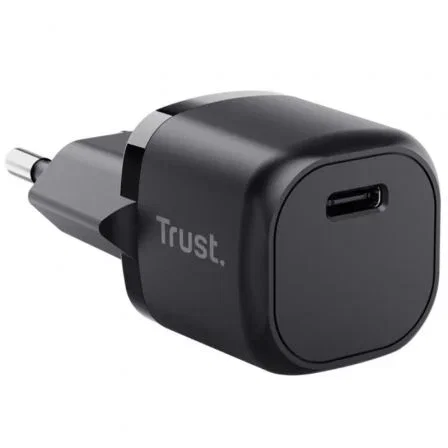 Trust Cargador de pared 25205 USB-C 20W compatible con PD y PPS 3A negro