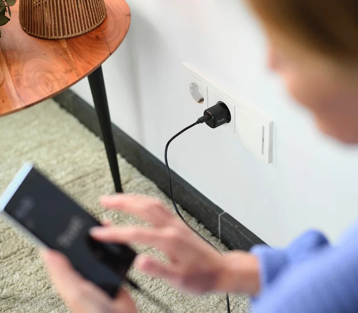 Trust Maxo Cargador Pared USB-C 20W Compatible PD y PPS - Negro - Modelo 25205 - Enchufe UE