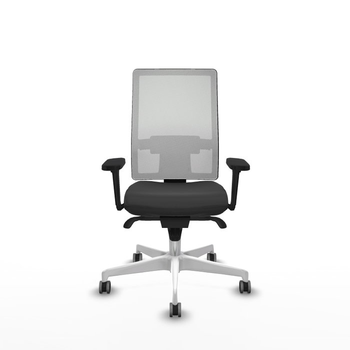 PIQUERAS Y CRESPO Silla de oficina Horna con mecanismo Sincro, Gris oscuro y Blanco PIQUERAS Y CRESPO Silla de oficina Horna con mecanismo Sincro, Gris oscuro y Blanco