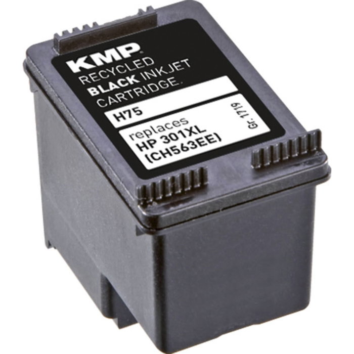 KMP H75 Cartucho de tinta negra compatible con HP CH563EE