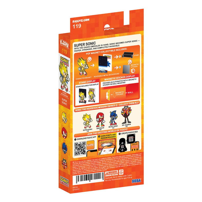 FiGGYZ Super Sonic (Modern) Figura Coleccionable Magnética 11 cm