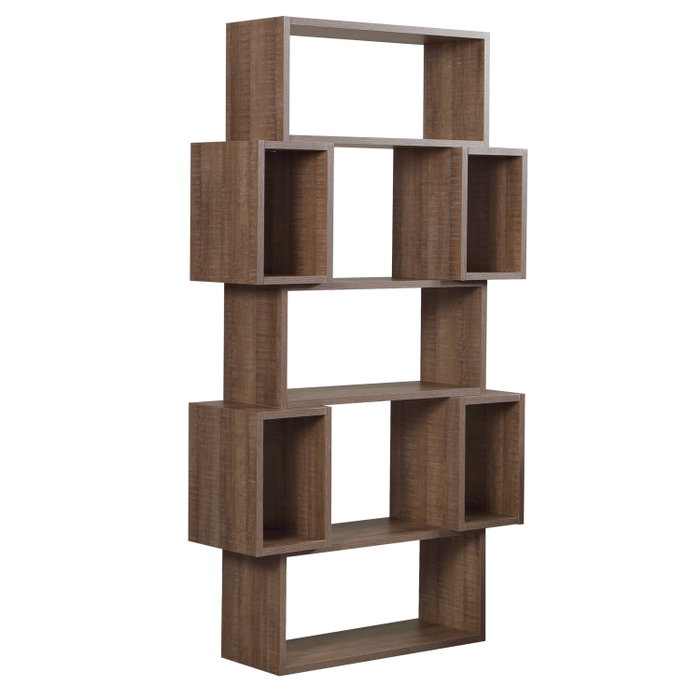 Hanah Home Estantería Roble Oscuro Moderna Elegancia 84x160x30cm Hanah Home Estantería Roble Oscuro Moderna Elegancia 84x160x30cm