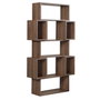 Hanah Home Estantería Roble Oscuro Moderna Elegancia 84x160x30cm