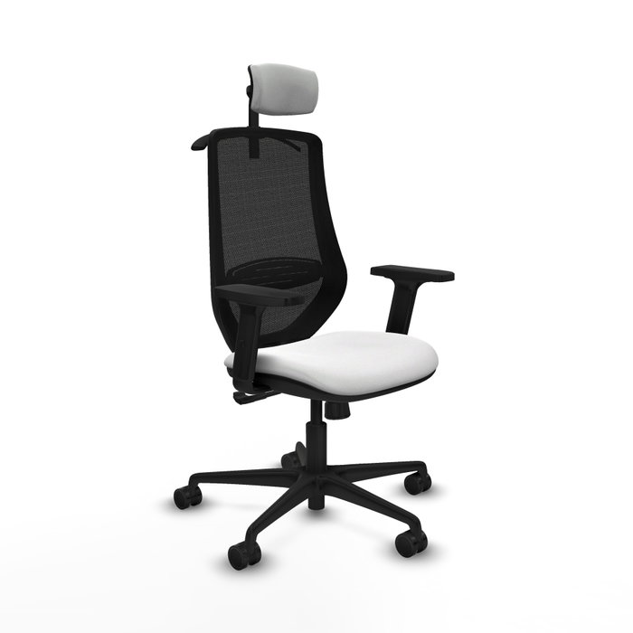 PIQUERAS Y CRESPO Silla de oficina Mardos con mecanismo Sincro, Blanco y Negro PIQUERAS Y CRESPO Silla de oficina Mardos con mecanismo Sincro, Blanco y Negro