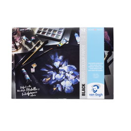 Van Gogh Bloc de papel negro para acuarela A4 360 g/m²