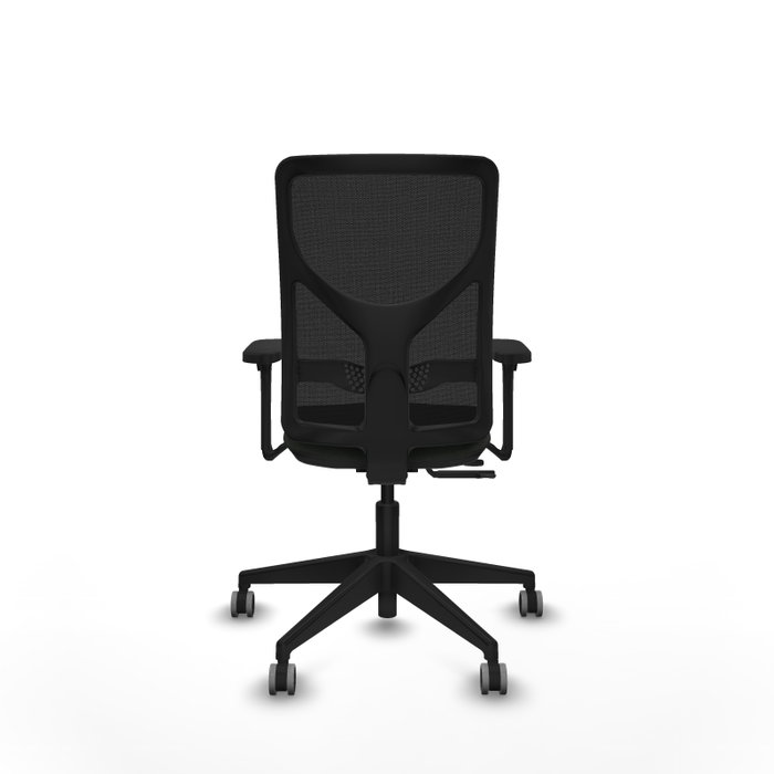 PIQUERAS Y CRESPO Silla de oficina Motilla con mecanismo Sincro/Traslack y Brazos 3D, Negro
