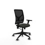 PIQUERAS Y CRESPO Silla de oficina Motilla con mecanismo Sincro/Traslack y Brazos 3D, Negro