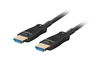 Lanberg Cable HDMI V2.1 50 metros, 8K @ 48Gbps, 5K, Alta Velocidad, HDR, Ethernet, Conectores Dorados, 7680x4320, Aoc