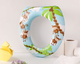 KioKids Reductor WC Monos Niños +12 Meses Acolchado Higiénico Fácil Limpieza Plástico Multicolor