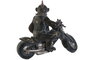 DKD Home Decor Figura de Resina Motera Gris Oscuro