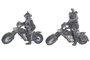 DKD Home Decor Figura de Resina Motera Gris Oscuro