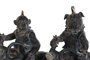 DKD Home Decor Figura de Resina Motera Gris Oscuro