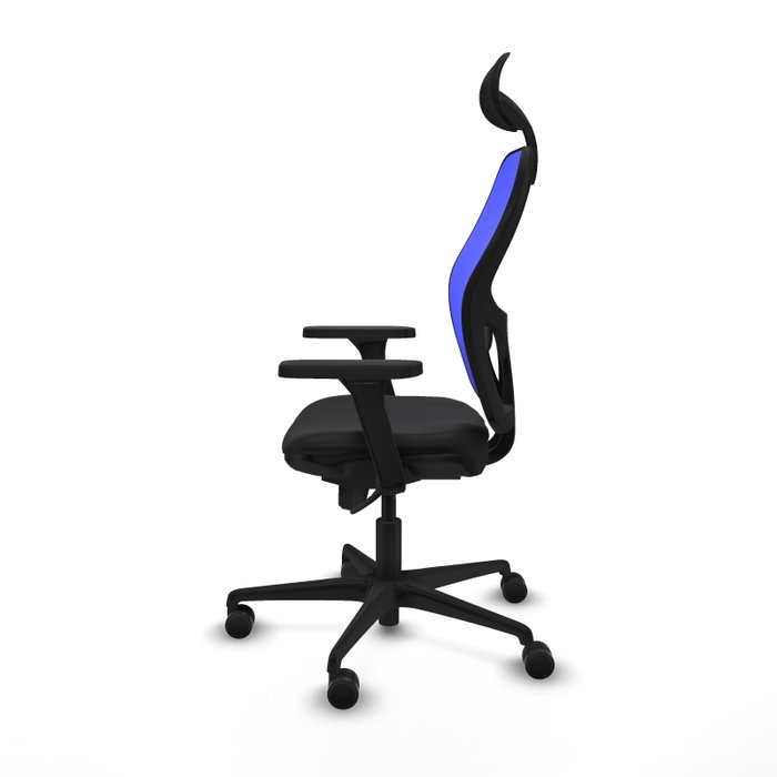 PIQUERAS Y CRESPO Silla de oficina Jorquera con mecanismo Sincro, Azul y Negro