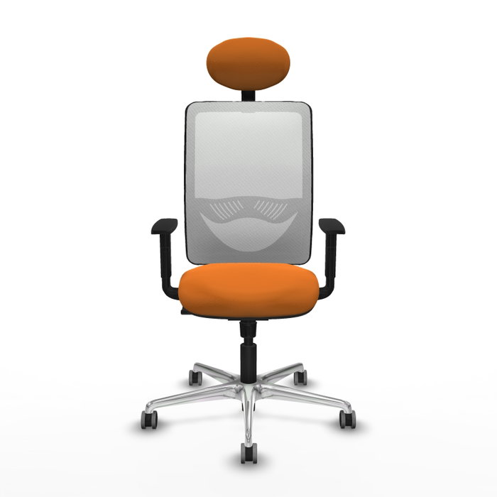 PIQUERAS Y CRESPO Silla de oficina Zulema con Mecanismo Sincro, Naranja y Blanco PIQUERAS Y CRESPO Silla de oficina Zulema con Mecanismo Sincro, Naranja y Blanco