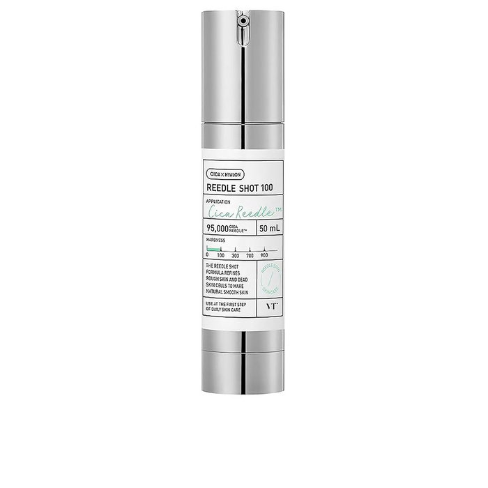 Vt Cosmetics Serum Facial VT Reedle Shot 100 con Microagujas - Ácido Hialurónico, Centella Asiática y Propolis para Hidratación Profunda y Piel Sensible - 30 ml