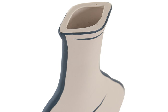 DKD Home Decor Jarrón de Terracota Pintado a Mano Crudo 31x18x6 cm DKD Home Decor Jarrón de Terracota Pintado a Mano Crudo 31x18x6 cm