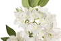 DKD Home Decor Rama Poliéster PE Blanco y Verde 30x30x121 cm
