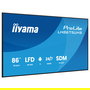 IIYAMA LH8675UHS-B2AG 217cm (85.6") 4K UHD LCD 3840x2160 16:9 3xHDMI+DP+2xUSB 24/7