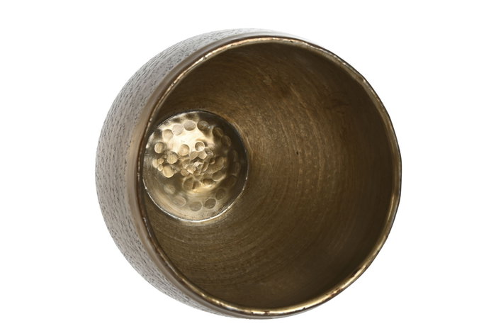 DKD Home Decor Set de 2 Maceteros de Aluminio Cobrizo Envejecido