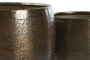 DKD Home Decor Set de 2 Maceteros de Aluminio Cobrizo Envejecido