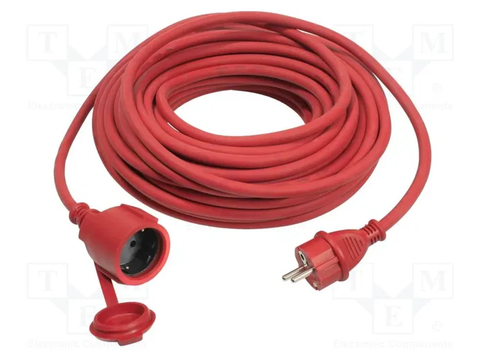 AS SCHWABE Prolongador de alimentación H07RN-F 3G1,5mm2 10m rojo AS SCHWABE Prolongador de alimentación H07RN-F 3G1,5mm2 10m rojo