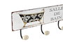 DKD Home Decor Perchero Pared Tradicional Metal Negro Blanco 4 Unidades 37 x 14.5 x 6 cm