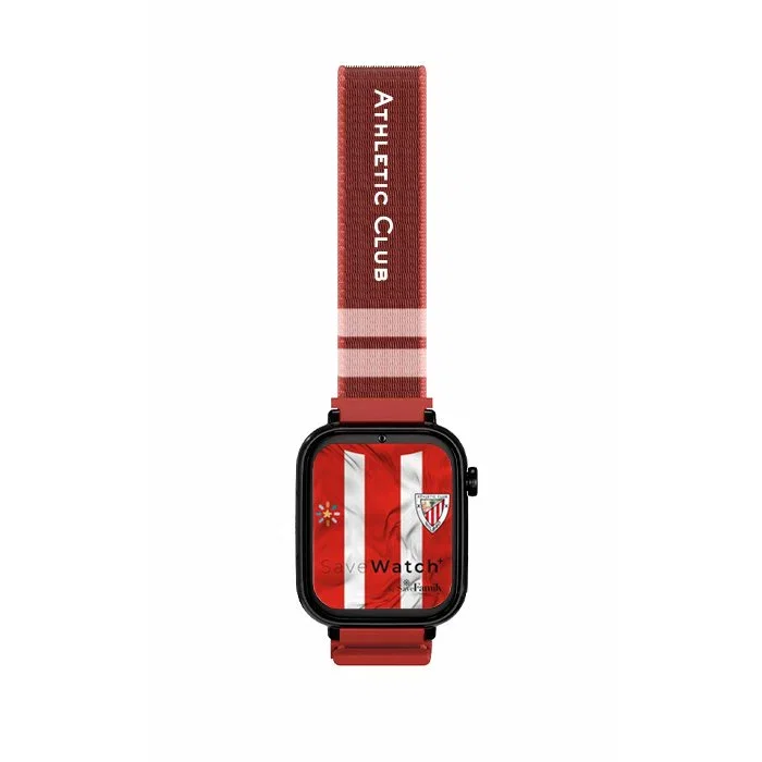 Savefamily Savewatch Plus Edición Athletic Club con GPS y llamadas - correa tela roja Savefamily Savewatch Plus Edición Athletic Club con GPS y llamadas - correa tela roja