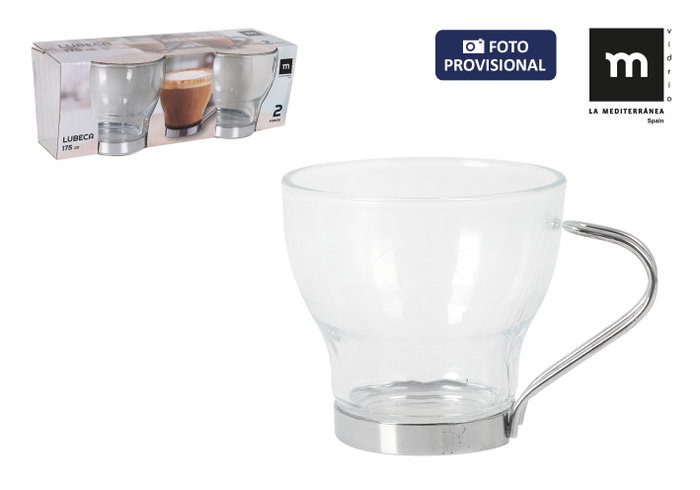 La Mediterranea Set de 2 Vasos de Té Lubeca 175 cc La Mediterranea Set de 2 Vasos de Té Lubeca 175 cc