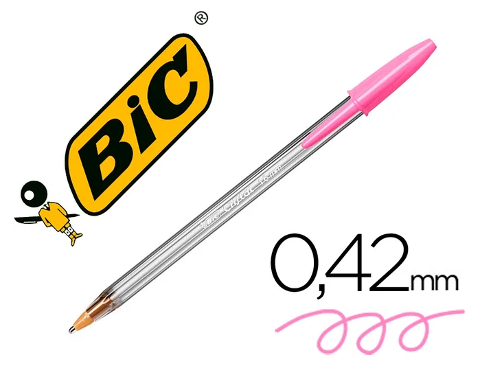 Bic Cristal Fun Rosa Caja de 20 Unidades