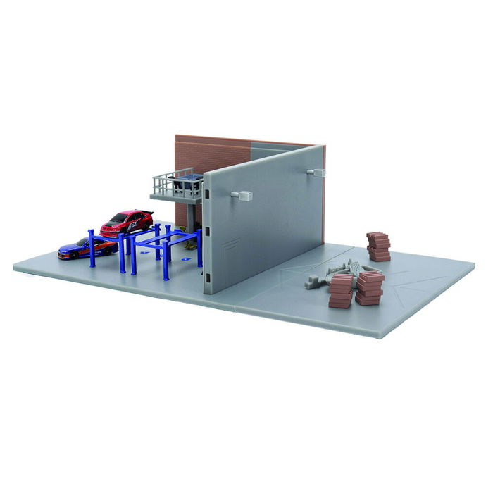 Jada Toys Replica Diorama Garaje de Han Fast & Furious +8 Años con 2 Nano Vehículos Metálicos